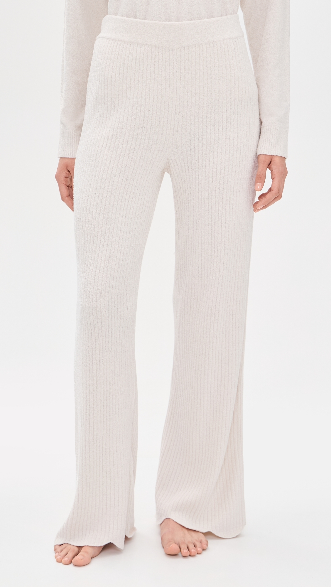 CozyChic Ultra Lite Ribbed Scallop Pants Sand Dune