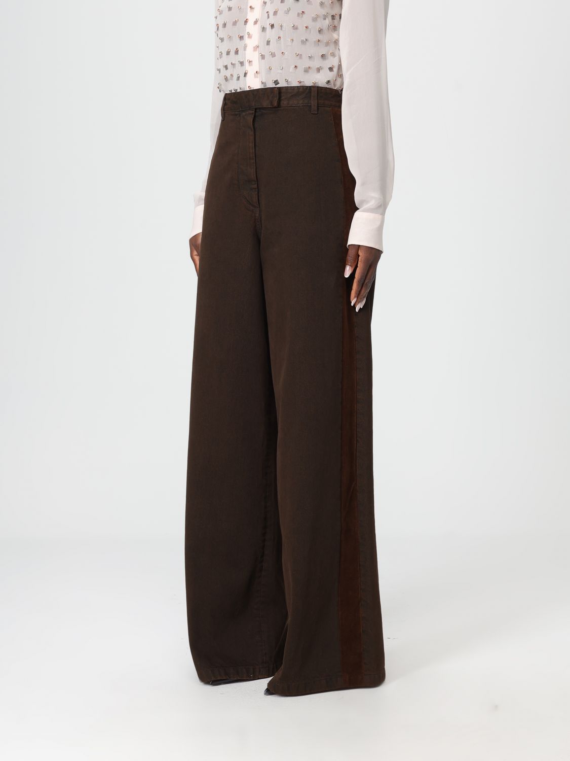 Jeans Woman color Brown
