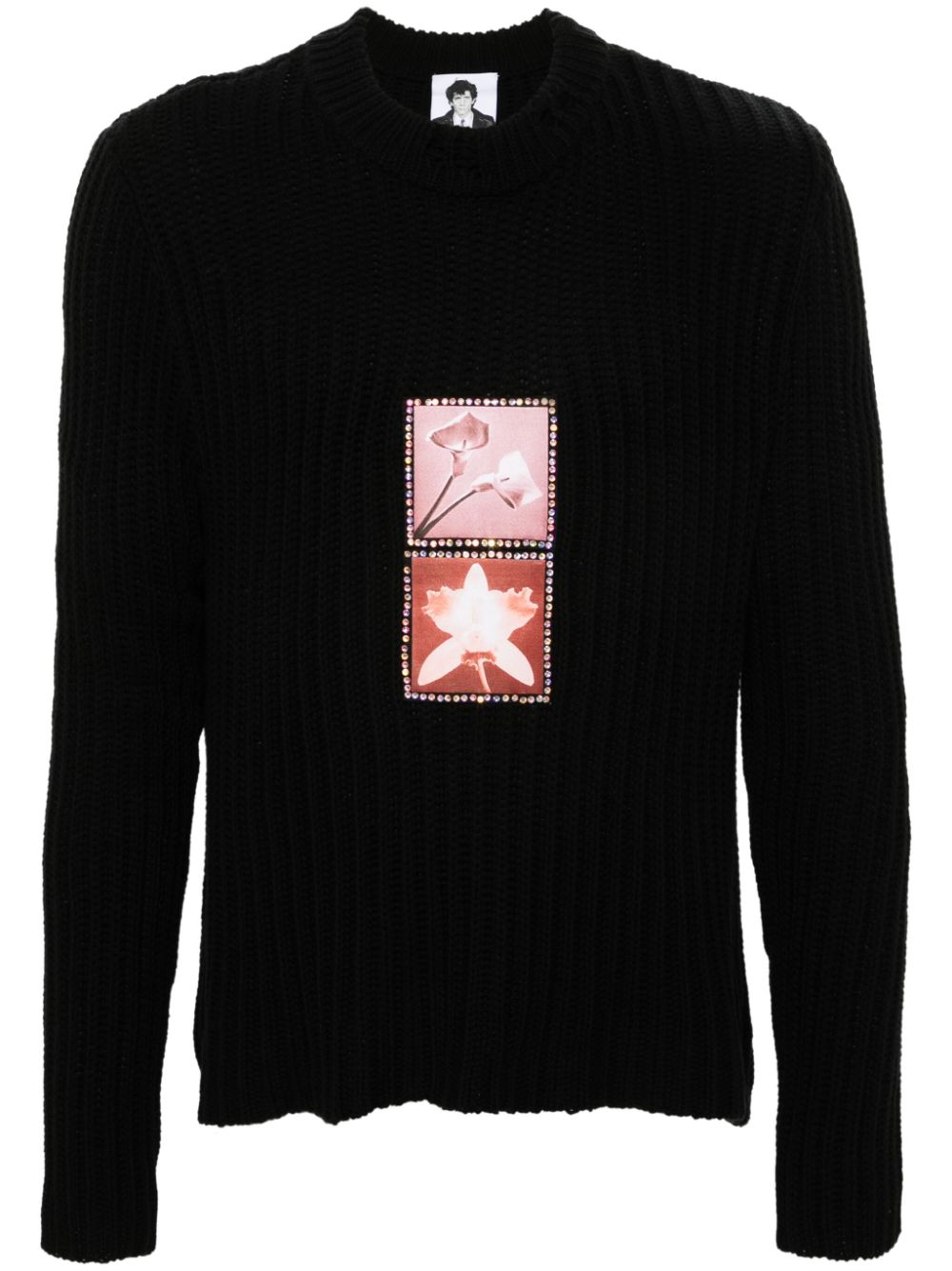 X Robert Mapplethorpe Foundation Lily / Orchid jumper - Black