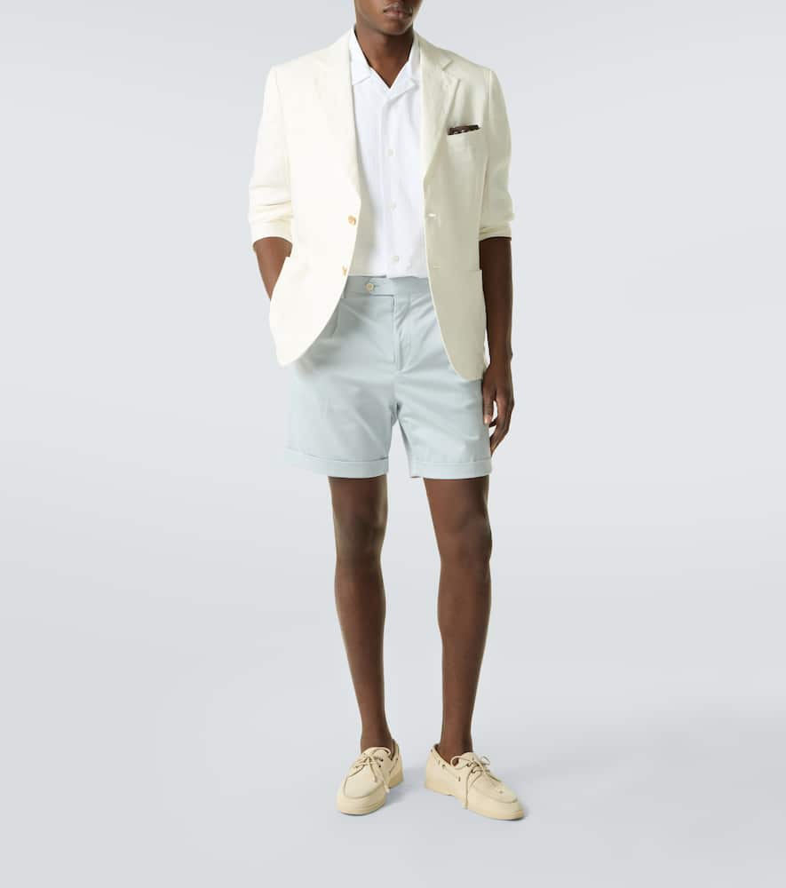 Cotton-blend shorts