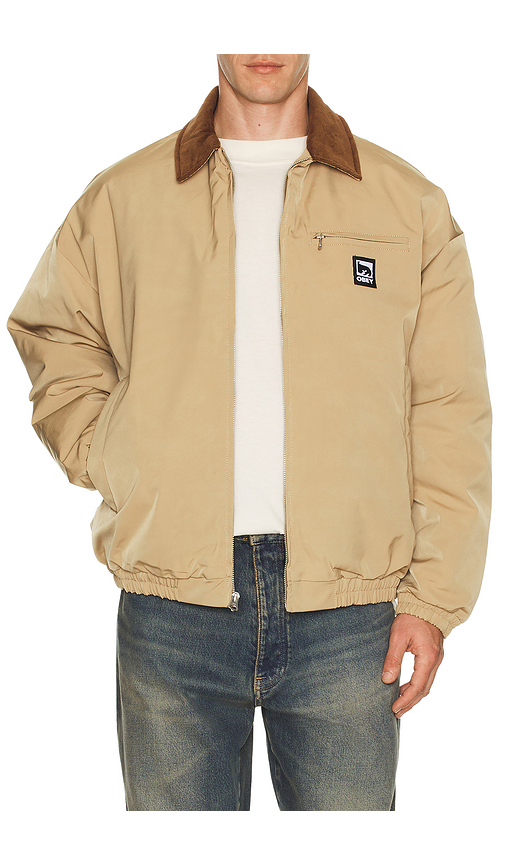 Obey Elysian Jacket in Vintage Tan. S also in L, M, XL/1X