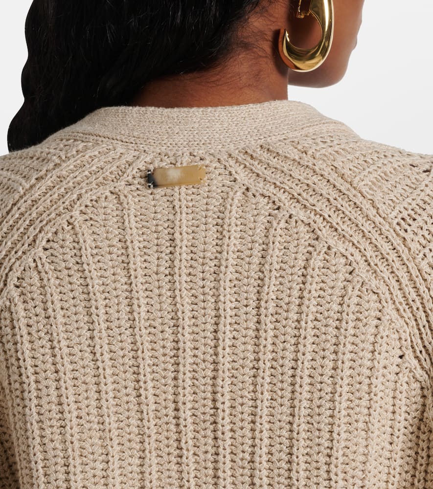 Max Mara Stelvio linen and cotton cardigan