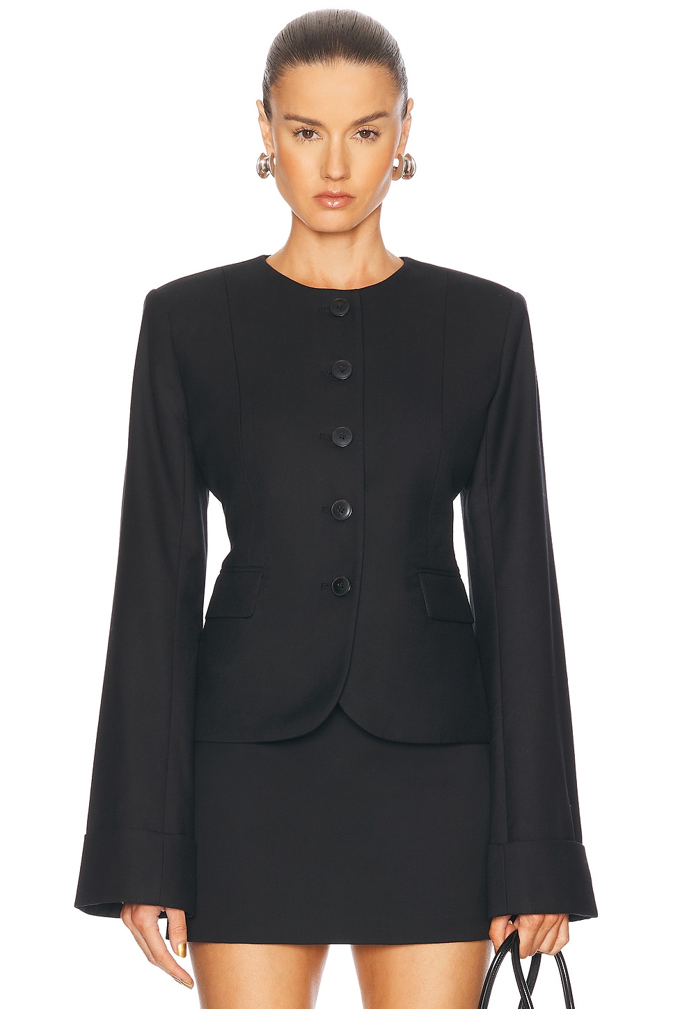EAVES Tala Blazer in Black - Black. L also in XXS