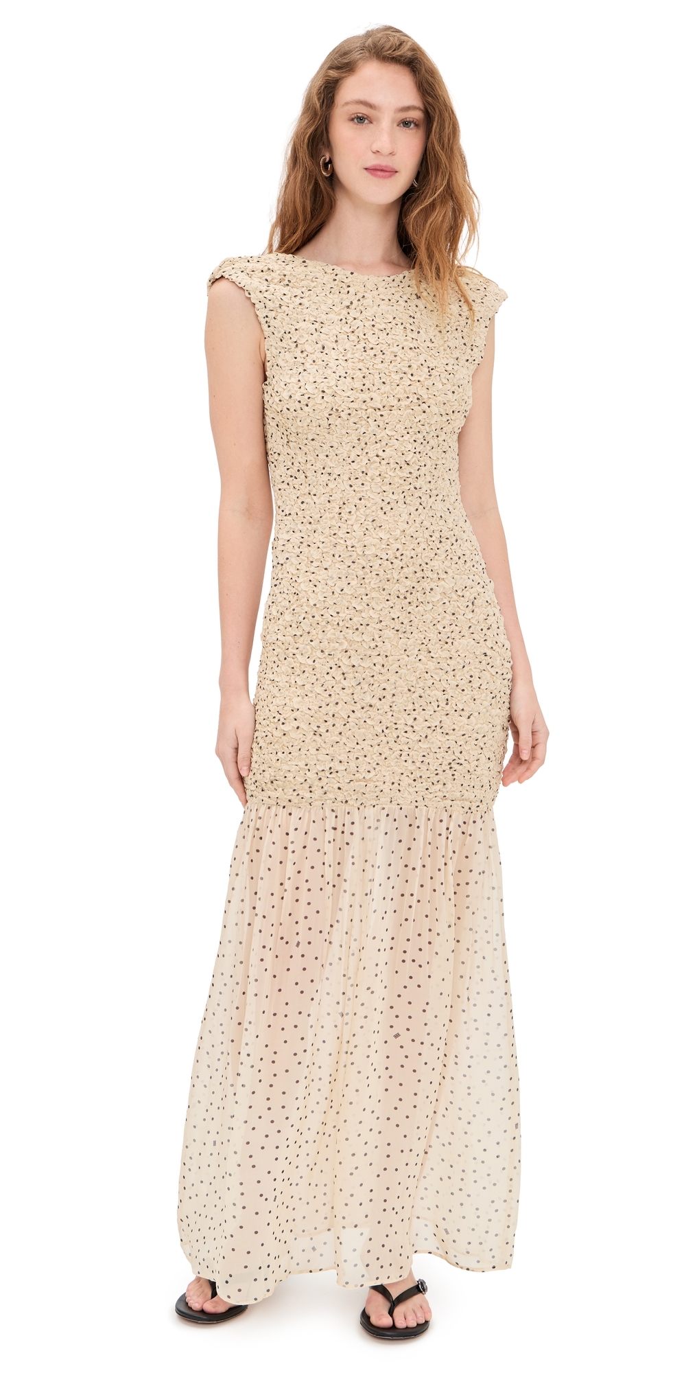 Corinna Maxi Dress Polka Dot Print