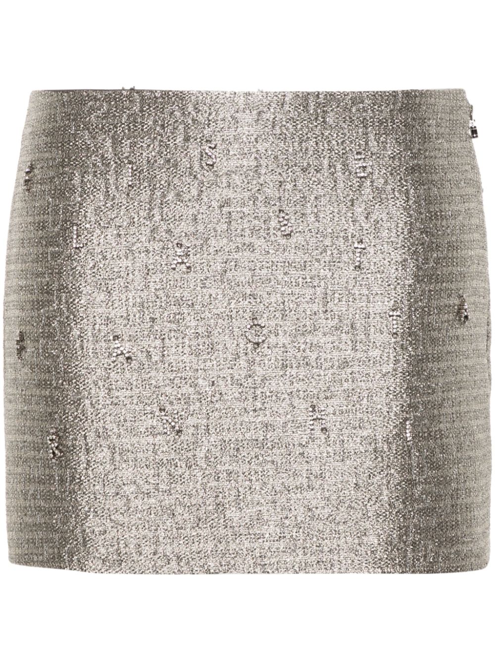Tweed mini skirt - Grey