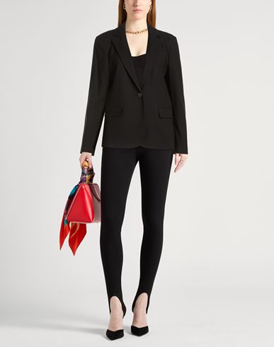 Woman Blazer Black Size 6 Polyester, Viscose, Elastane