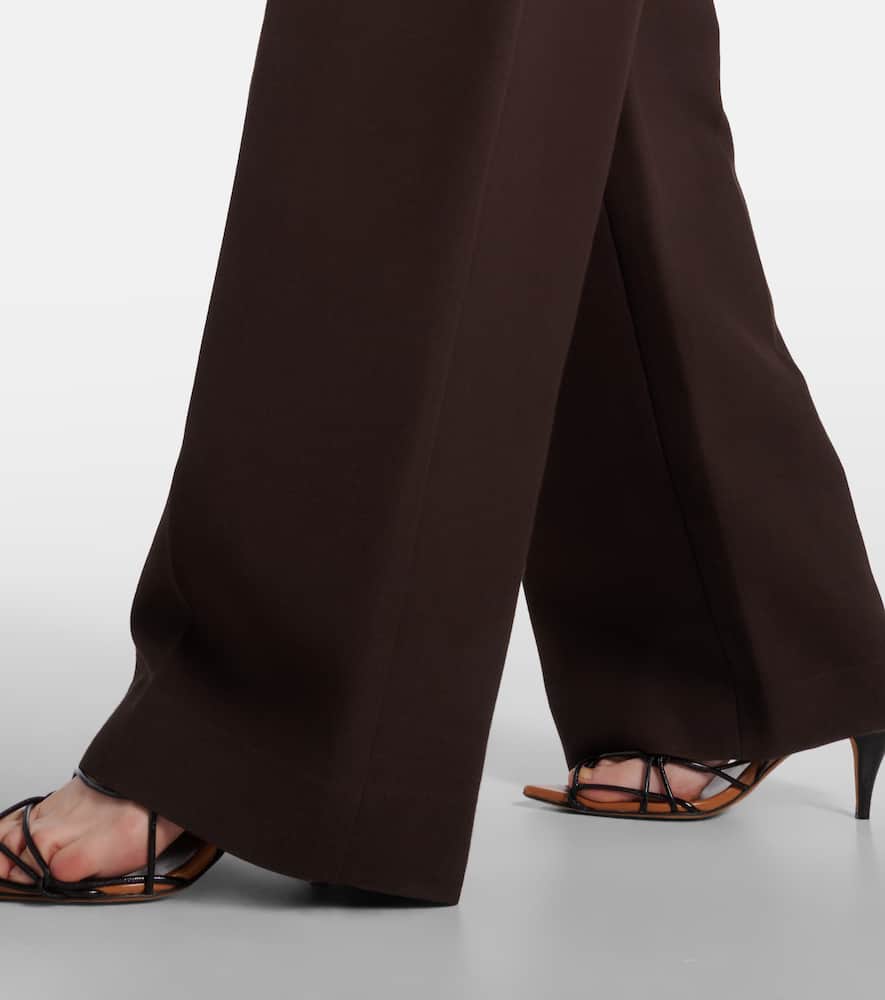 Marine wide-leg pants