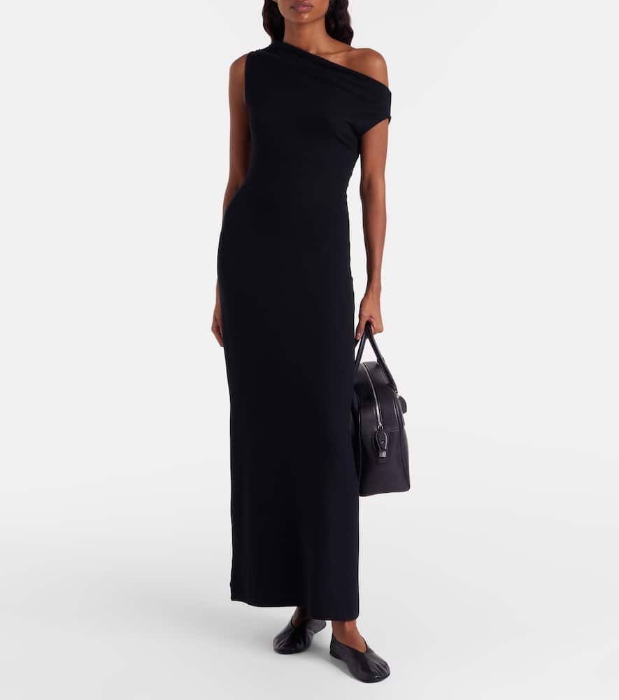 Lauren off-shoulder jersey maxi dress