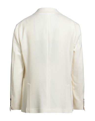 Man Blazer Ivory Size 40 Wool, Cashmere, Silk