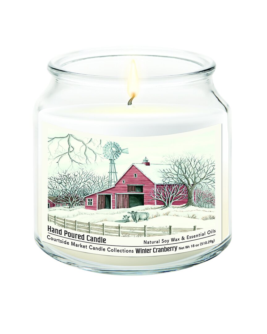 Winter Barn With Mill Candle