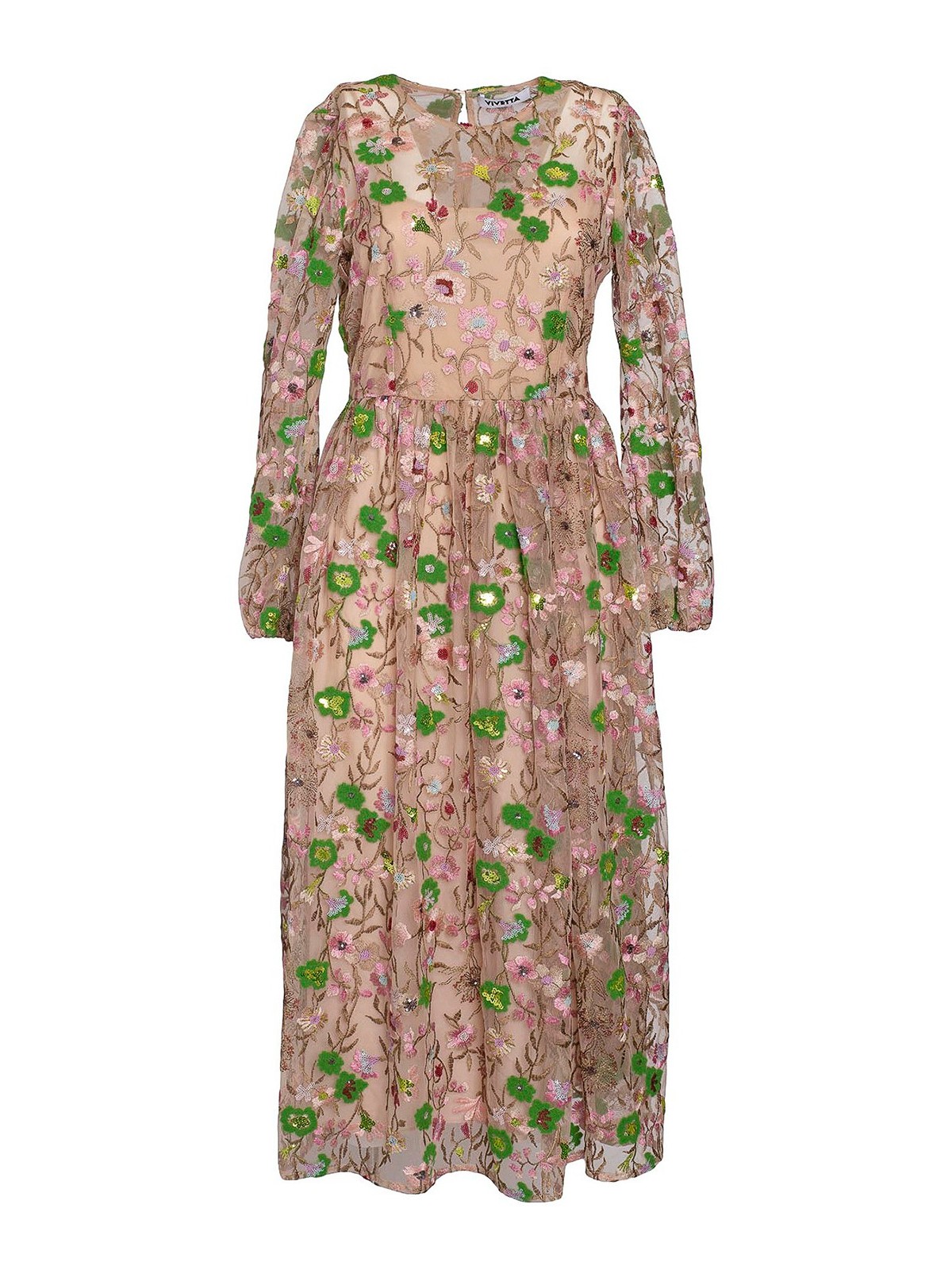 Embroidery long dress
