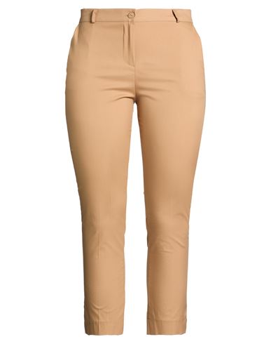 Woman Pants Camel Size XL Cotton, Nylon, Elastane