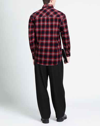 Man Shirt Red Size XL Cotton