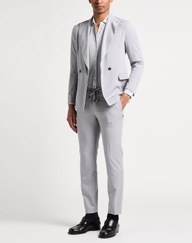 Man Suit Light grey Size 34 Polyester, Viscose, Elastane