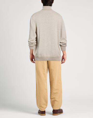 Man Turtleneck Beige Size 48 Cashmere