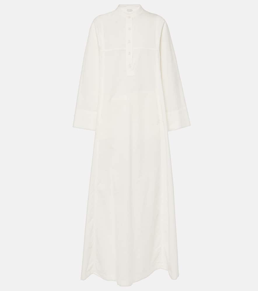 Cotton poplin maxi dress