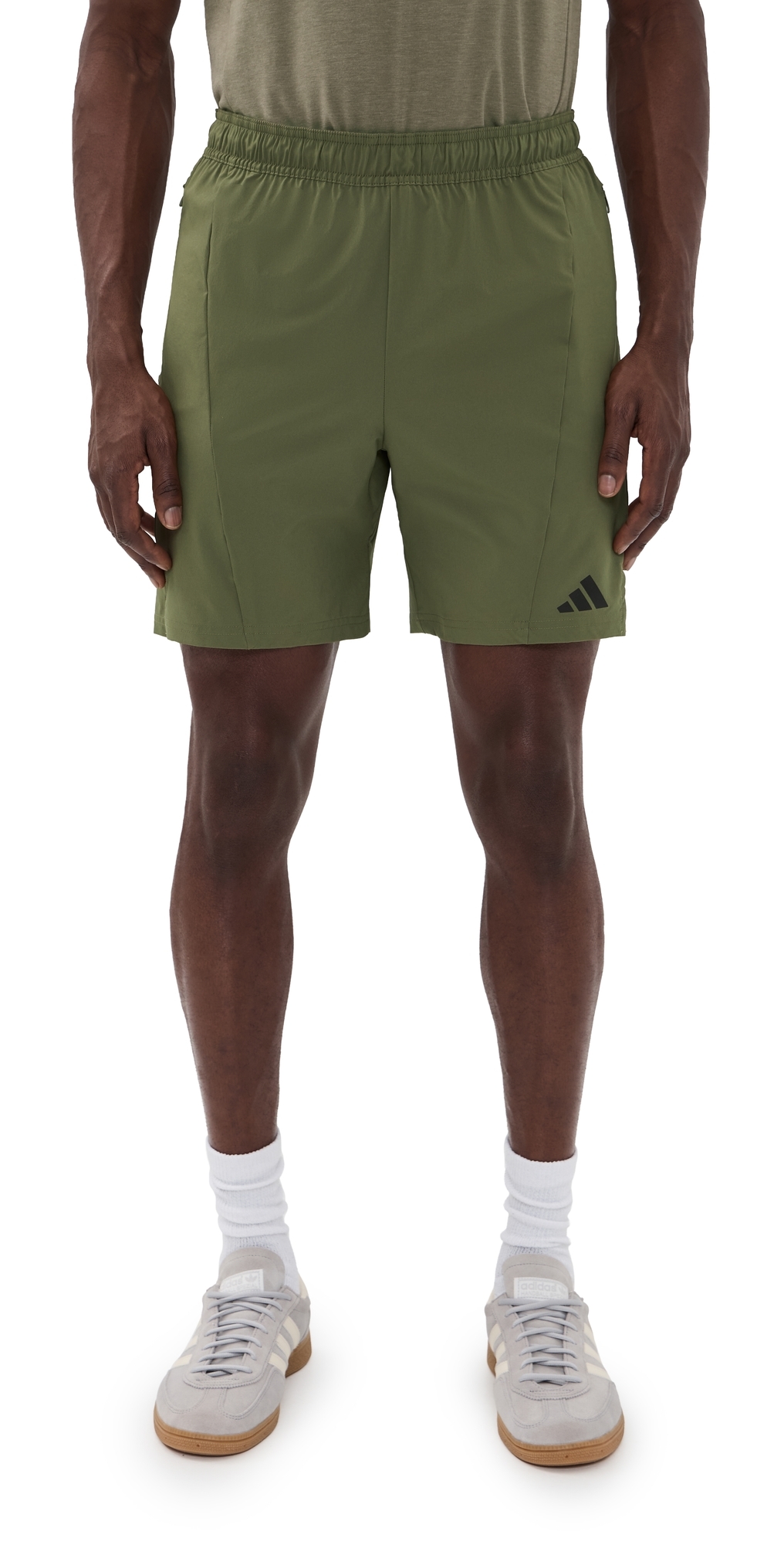 Designed For Training Workout Shorts 7 Olive Strata