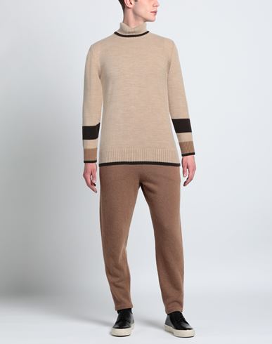Man Turtleneck Beige Size M Acrylic, Wool, Alpaca wool, Viscose