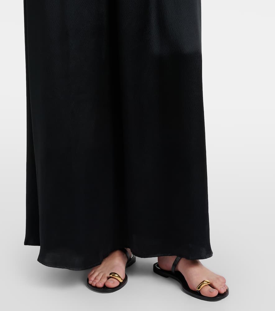 Meteora silk satin maxi dress