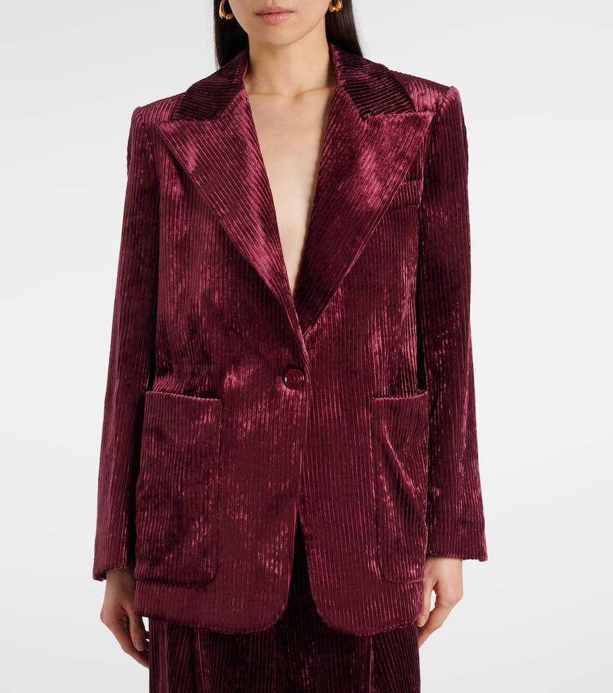 Oversized corduroy blazer