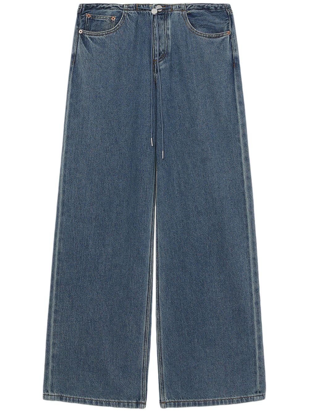 High-rise wide-leg jeans - Blue