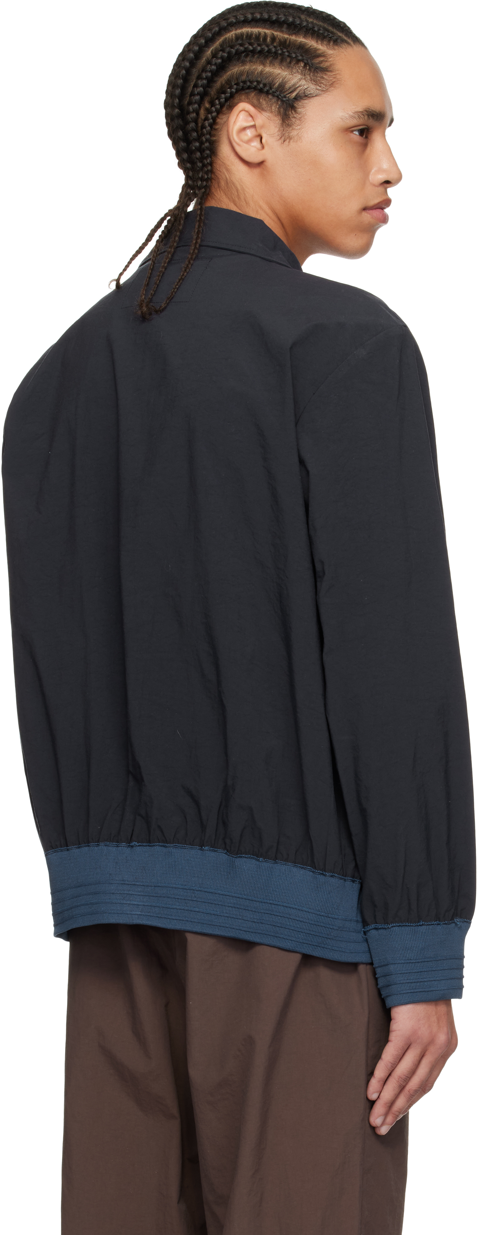 Camiel Fortgens Navy Simple Bomber Jacket