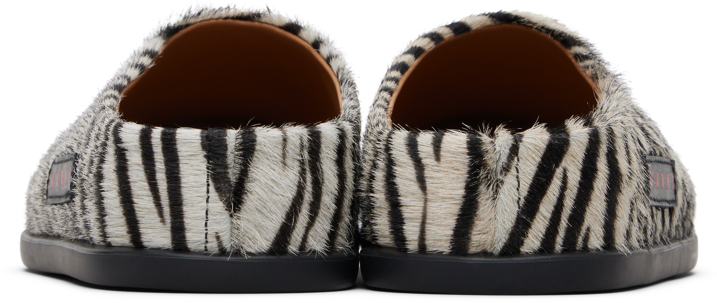 SSENSE Exclusive Kids White & Black Fussbett Slip-on Loafers