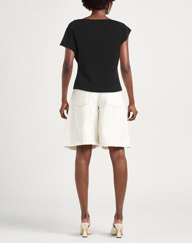 Woman Top Black Size 10 Polyester, Elastane
