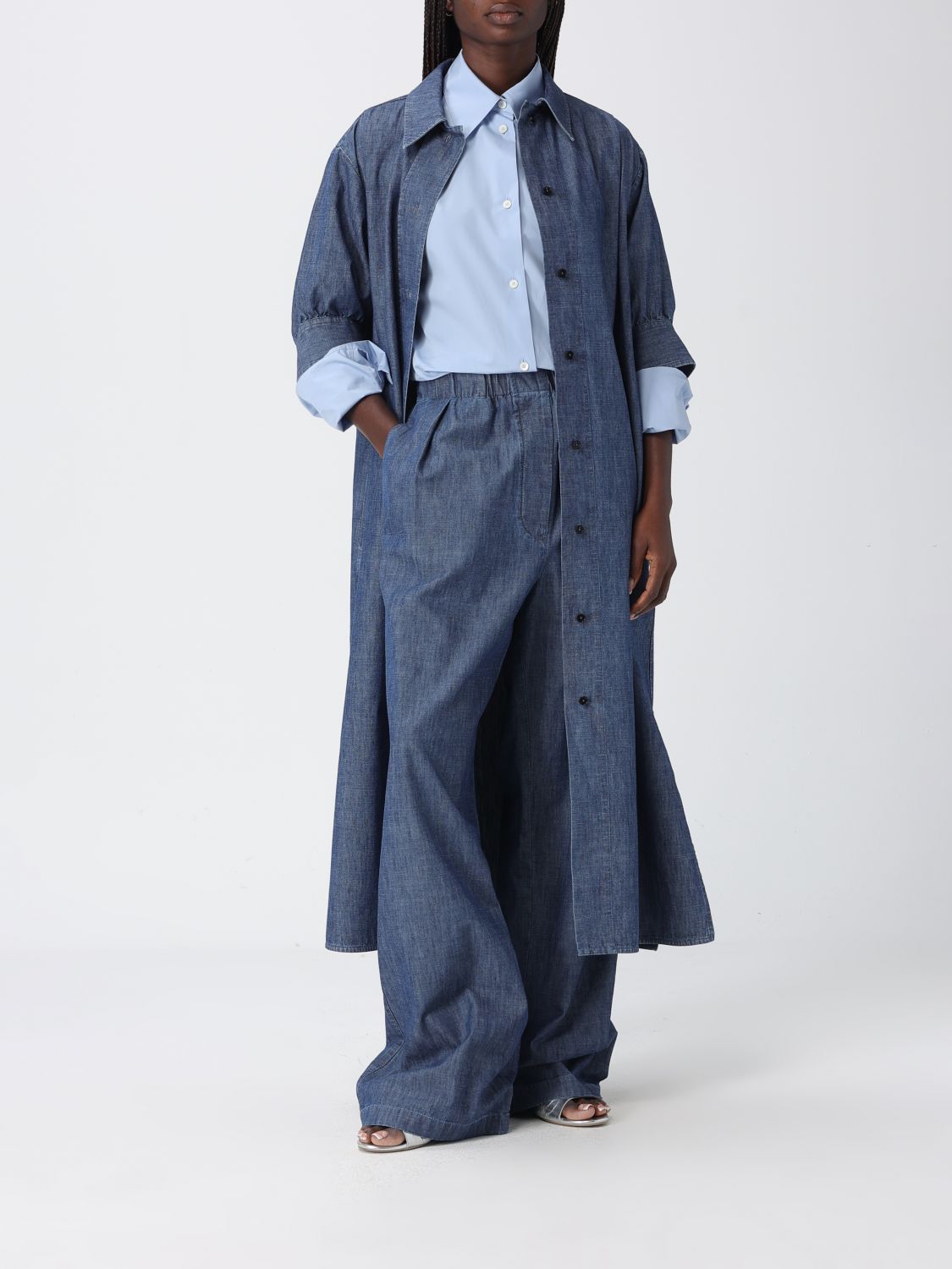 Pants Woman color Blue