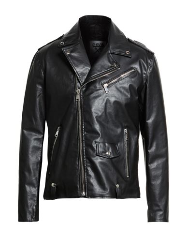 Man Jacket Black Size S Polyurethane, Polyester