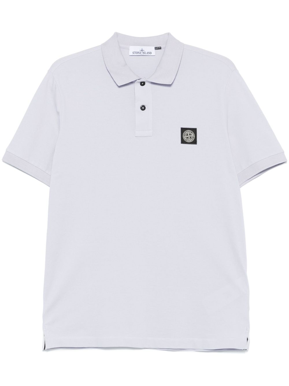 Compass-motif polo shirt - Blue