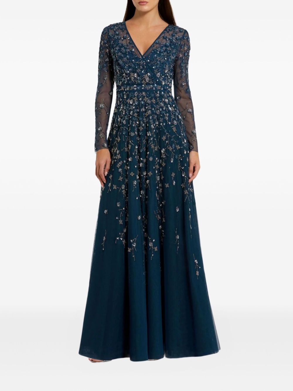 Embellished maxi dress - Blue