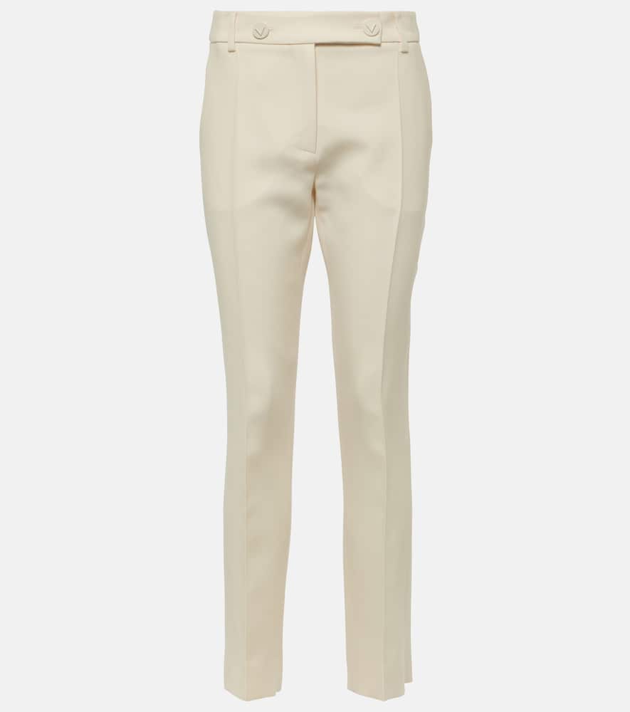 Crêpe Couture mid-rise slim pants