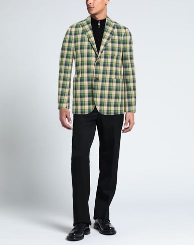 By Slowear Man Blazer Green Size 36 Cotton