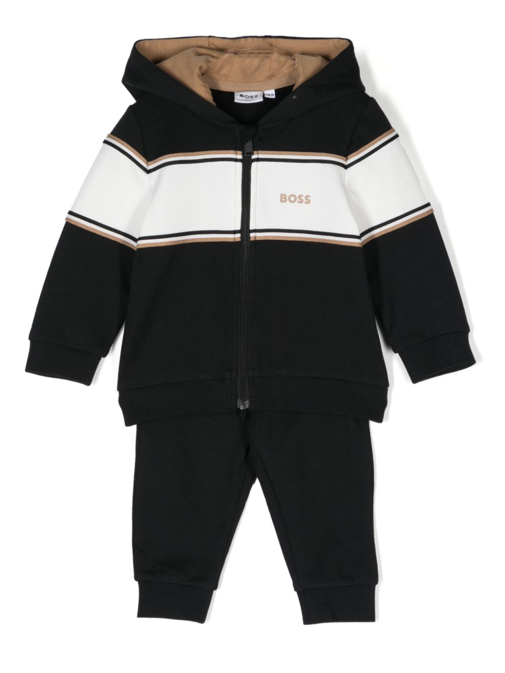 Logo-embellished tracksuit - Black