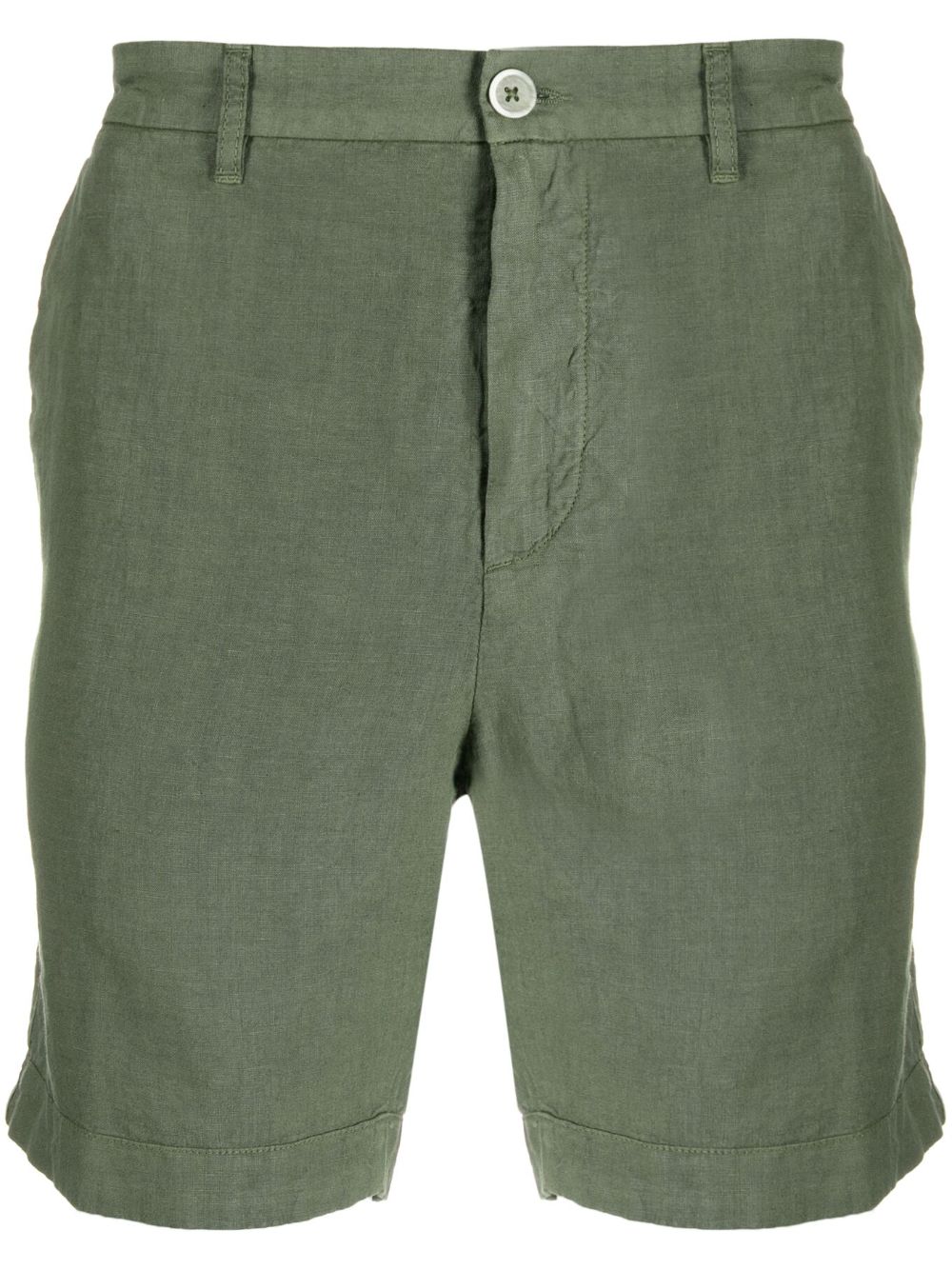 Linen Bermuda shorts - Green
