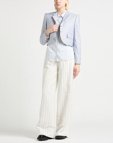Woman Blazer Blue Size 4 Cotton