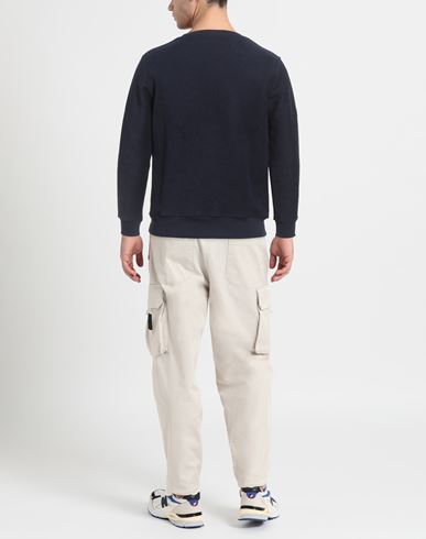 Man Sweatshirt Navy Size S Cotton