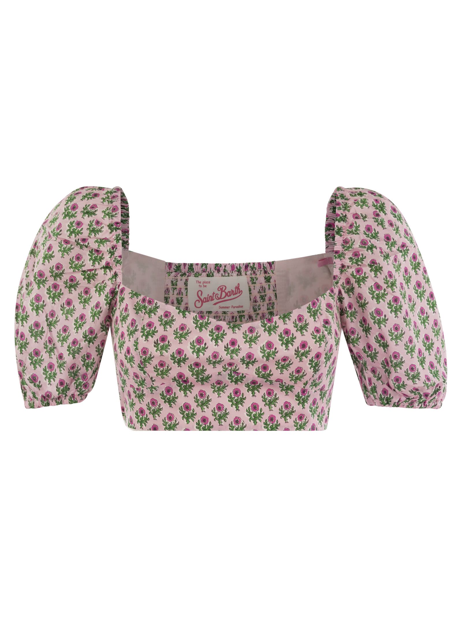 Crop Top With Floral Print