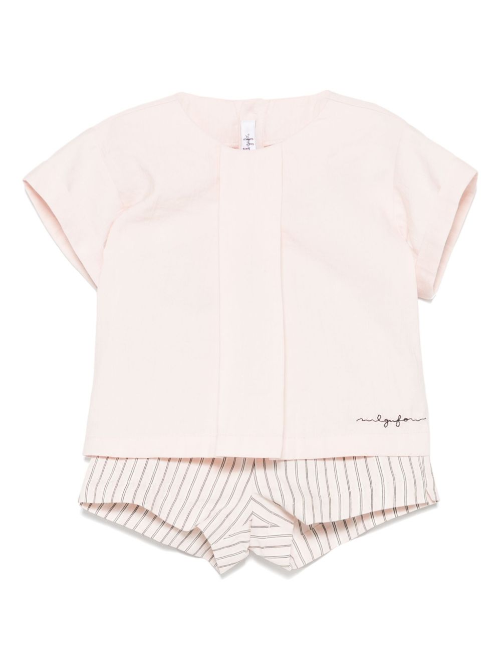 Striped short set - Pink