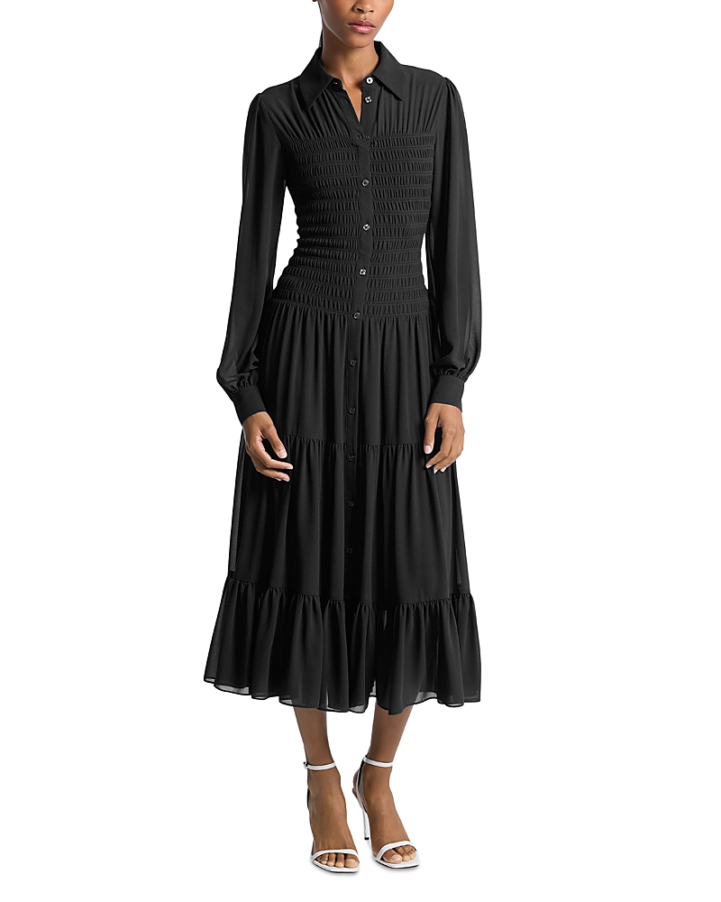 Michael Smocked Shirtdress