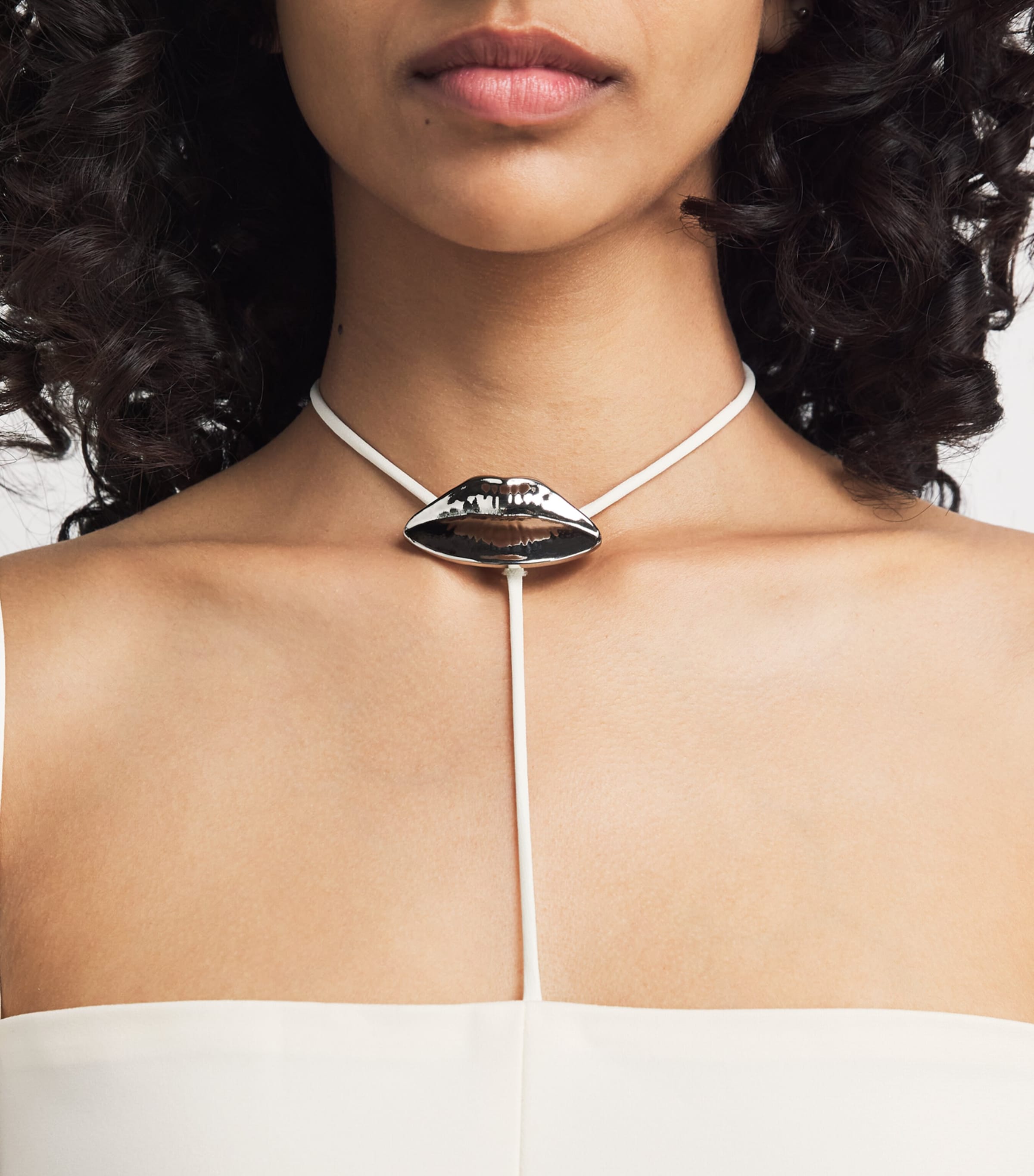 A.W.A.K.E. Mode Lip Choker Maxi Dress