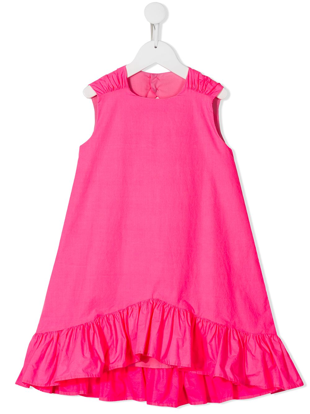 Sleeveless ruffle trimmed dress - Pink