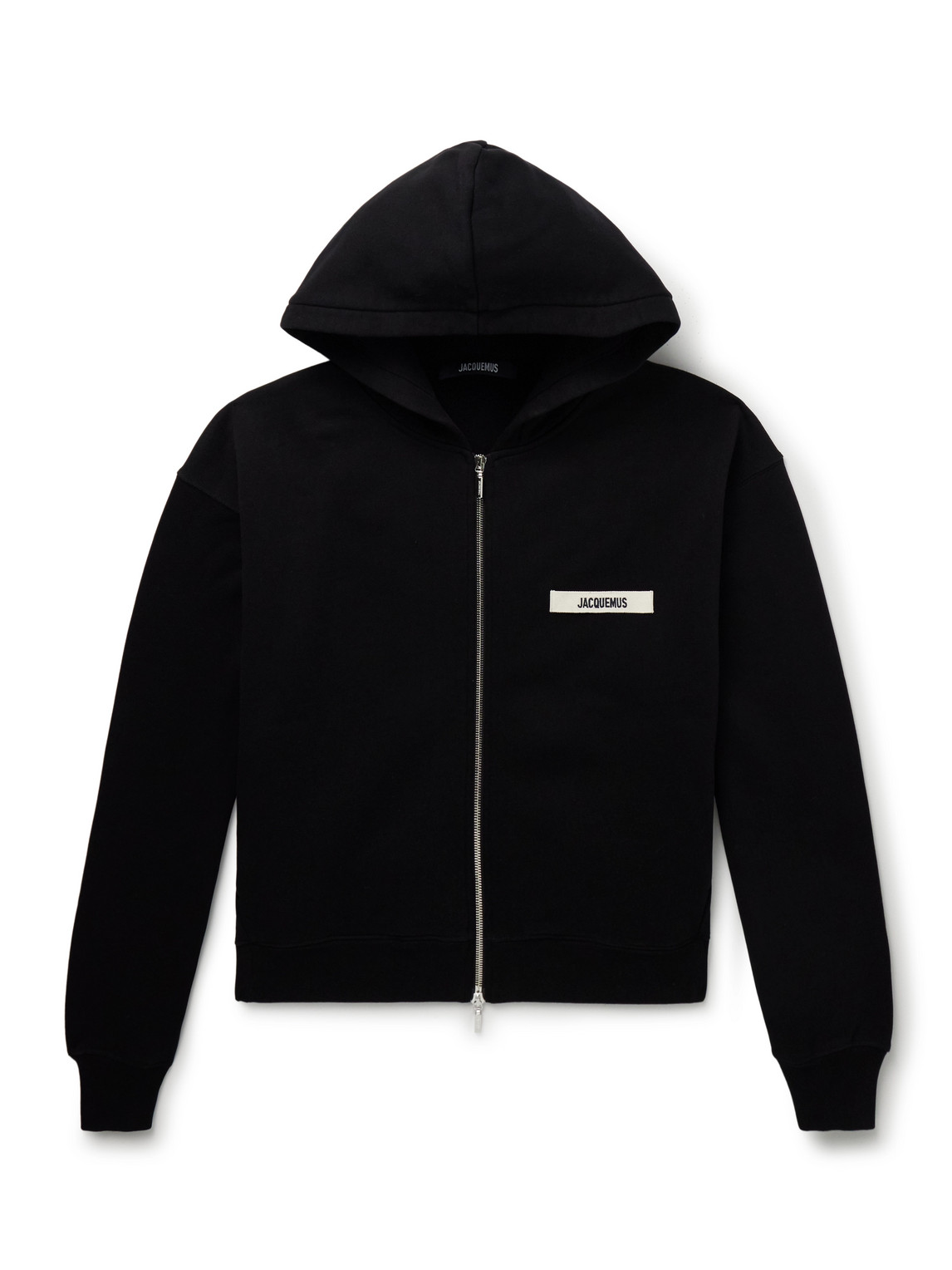 Logo-Embroidered Cotton-Jersey Zip-Up Hoodie