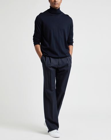 Man Turtleneck Midnight blue Size 3XL Virgin Wool