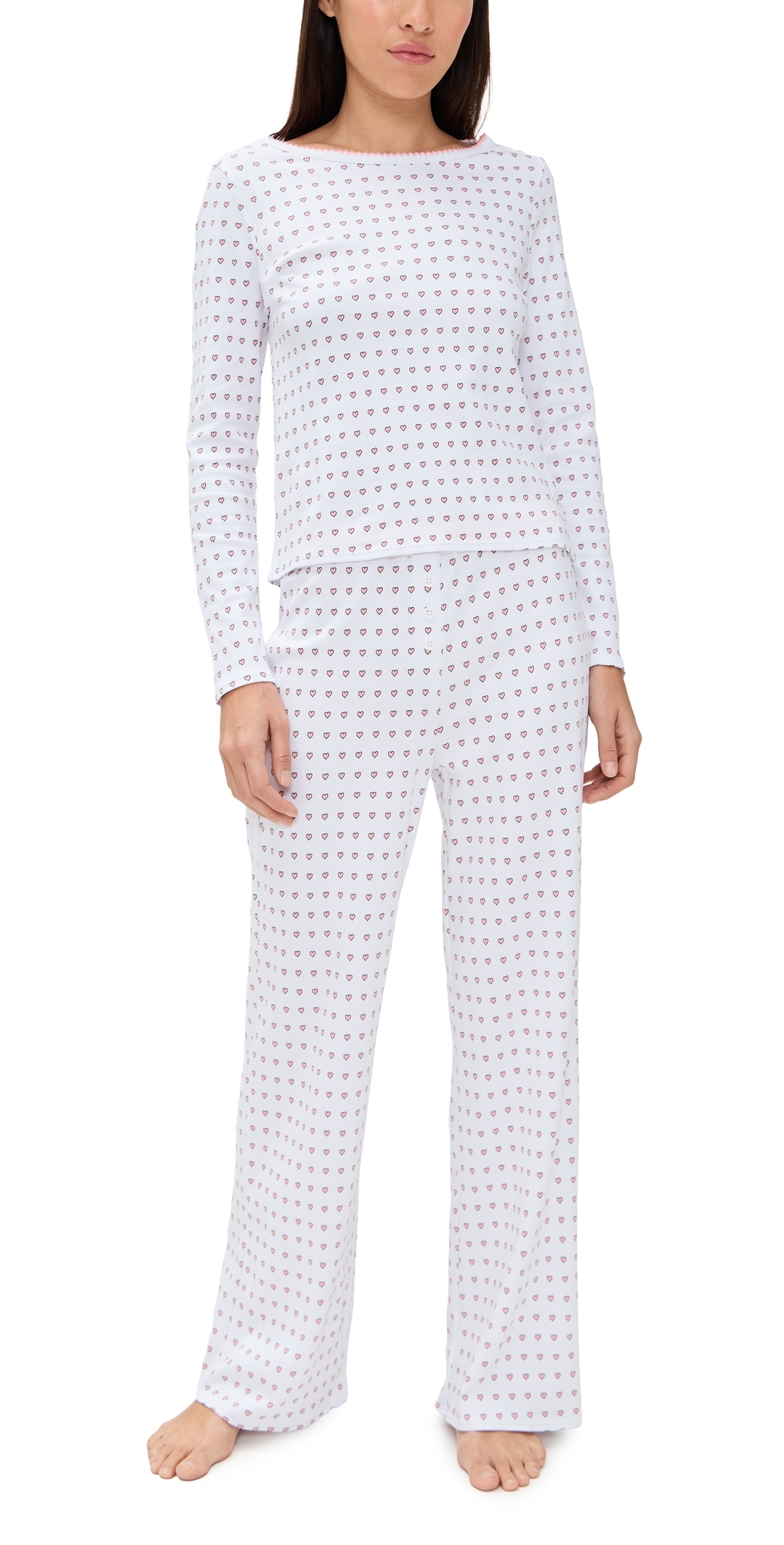 Ellie PJ Set in Floating Hearts Cake 1X