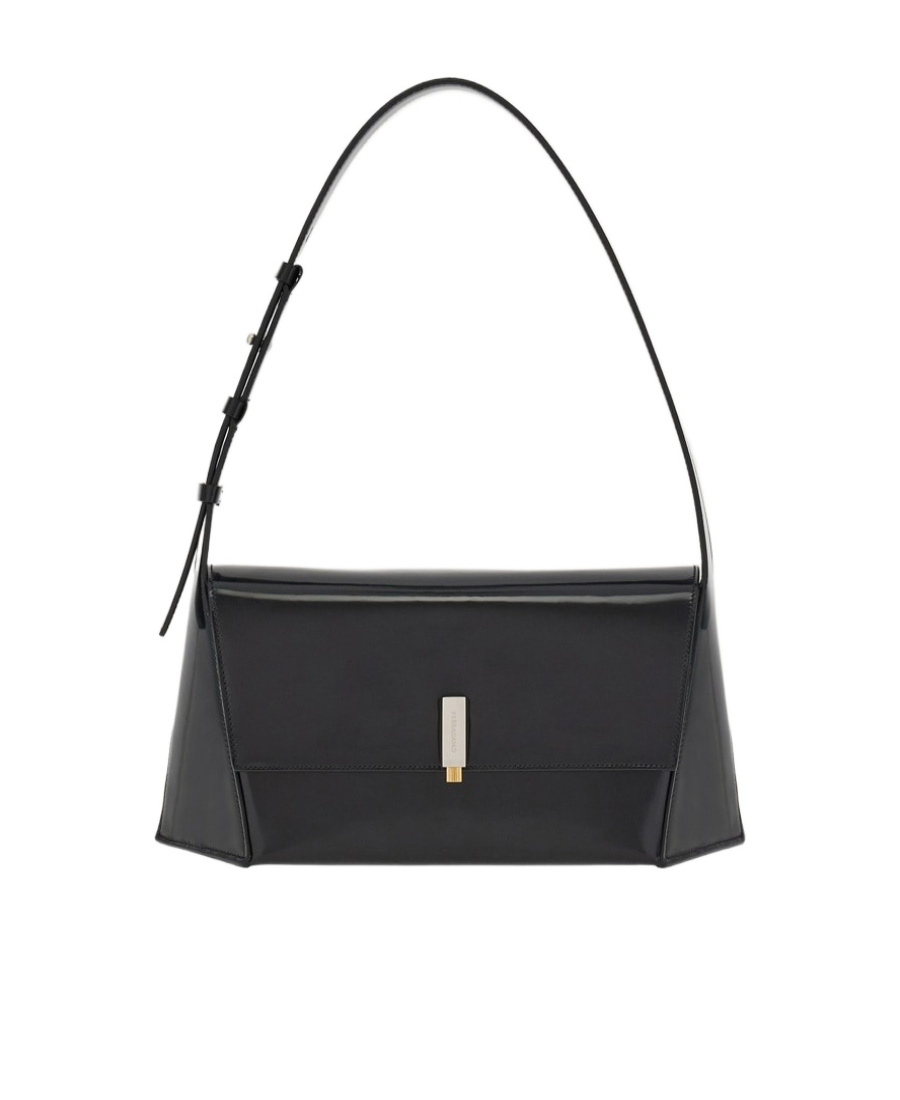 Salvatore Ferragamo Geometric Logo Engraved Shoulder Bag
