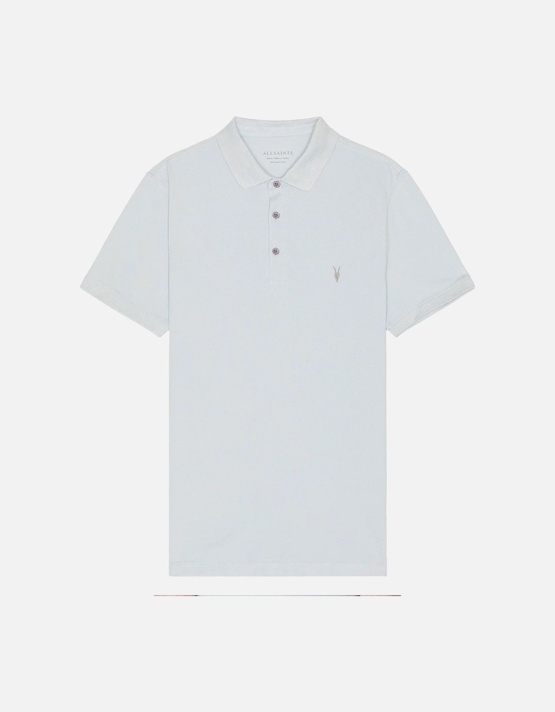 Allsaints Men's All Saints Reform Mens Polo Shirt Summer Cotton Top - Grey