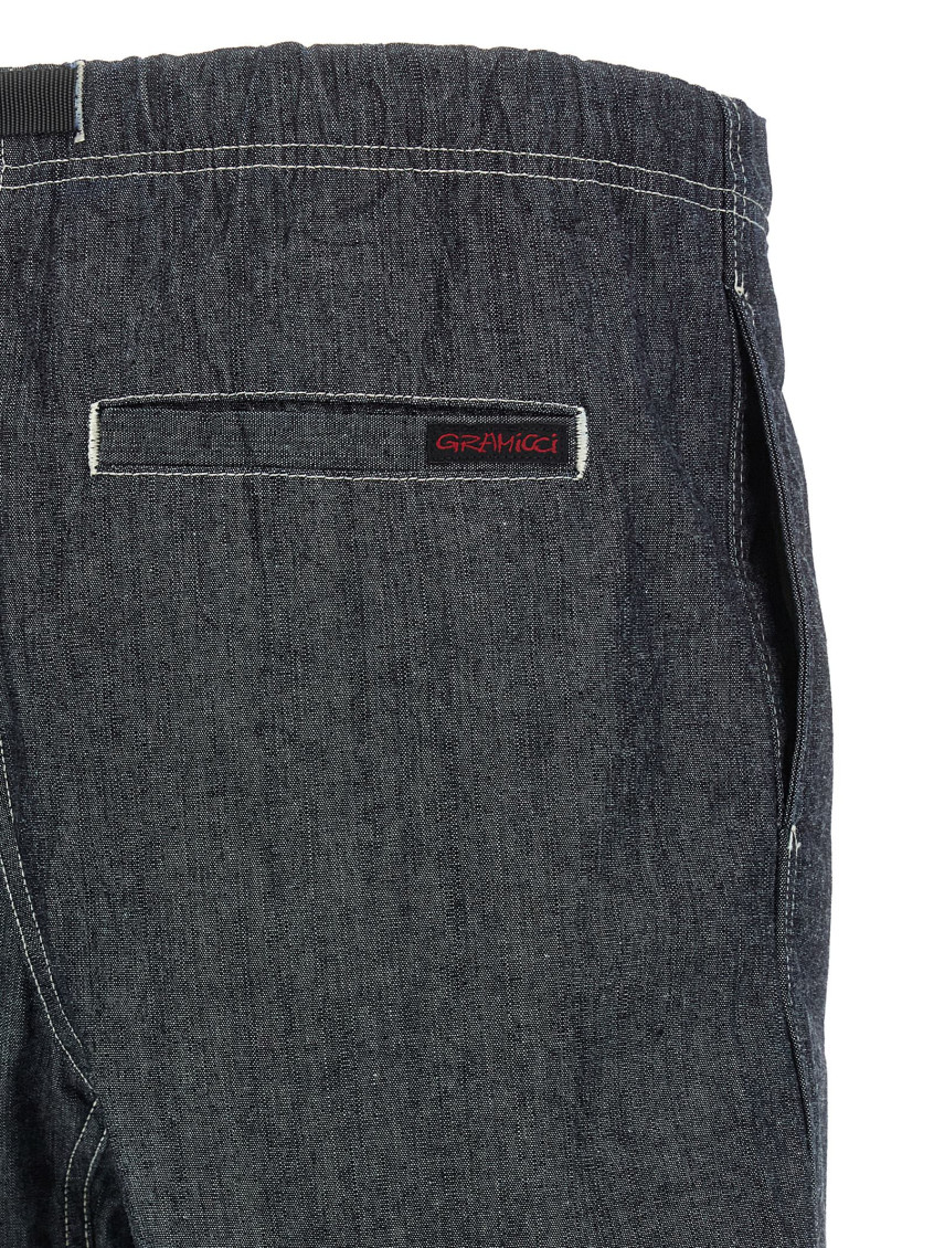 Blue Japanese Chambray Bermuda Shorts