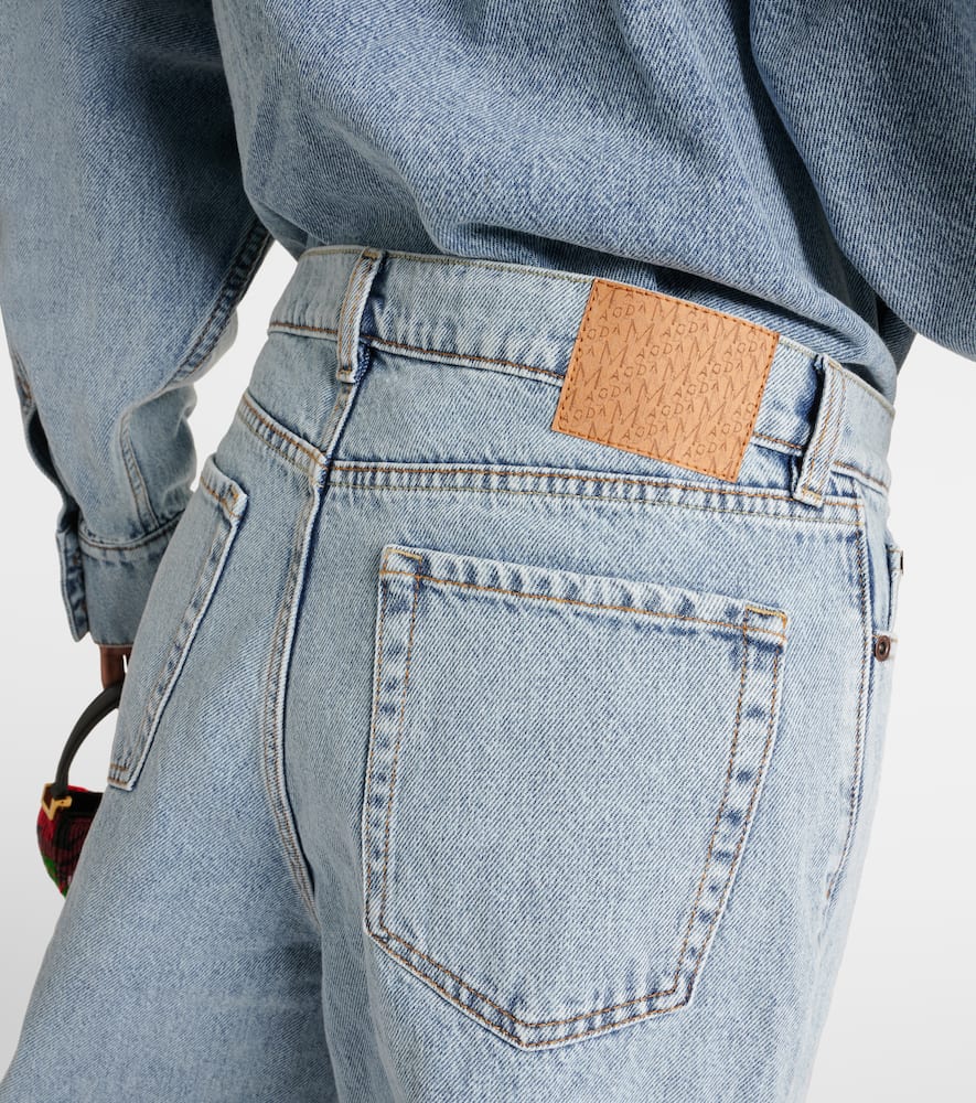 High-rise straight jeans